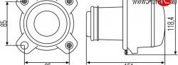 5 649 р. Модуль ближнего света Hella 1BL 008 193-001 c линзой Mercedes-Benz C-Class S202 дорестайлинг универсал (1992-1997) (Без пыльника)  с доставкой в г. Омск. Увеличить фотографию 2