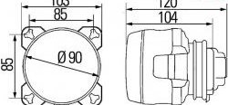 2 699 р. Модуль дальнего света Hella 1K0 008 191-007 Alfa Romeo 159 939A дорестайлинг, седан (2004-2008) (Без пыльника)  с доставкой в г. Омск. Увеличить фотографию 2