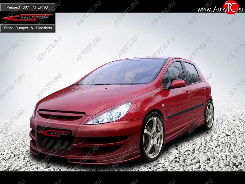 27 699 р. Передний бампер Inferno Peugeot 307 универсал дорестайлинг (2001-2005)  с доставкой в г. Омск