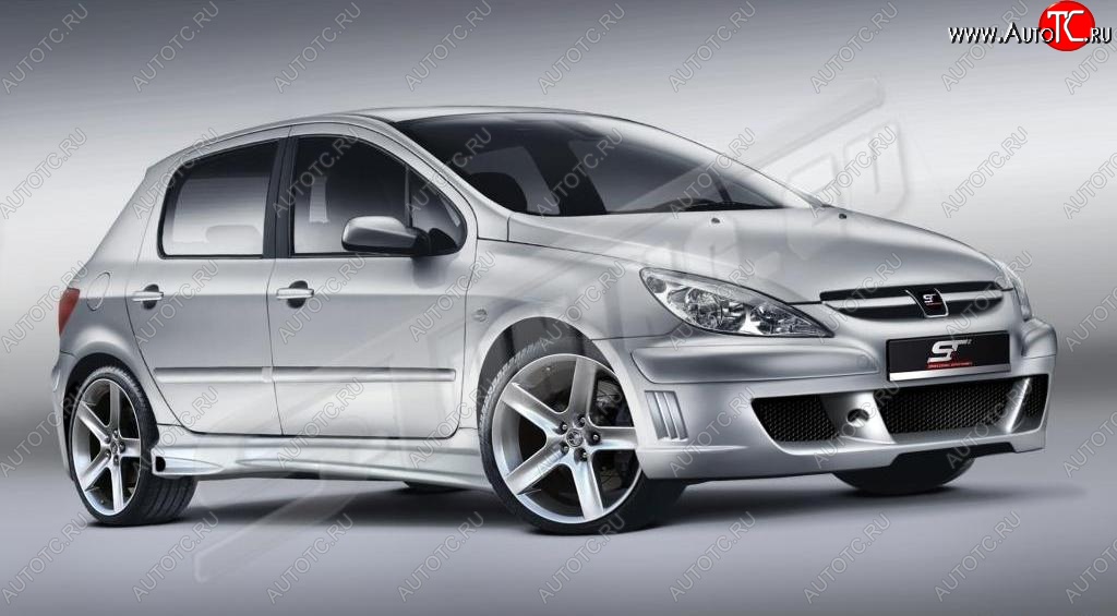 26 599 р. Передний бампер ST Peugeot 307 универсал дорестайлинг (2001-2005)  с доставкой в г. Омск