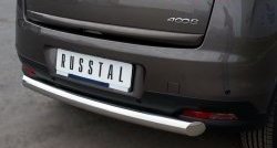 13 099 р. Одинарная защита заднего бампера из трубы диаметром 76 мм Russtal Peugeot 4008 (2012-2017)  с доставкой в г. Омск. Увеличить фотографию 4