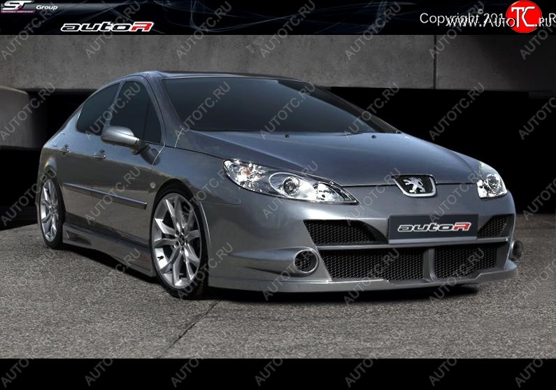 25 899 р. Передний бампер Auto-R Peugeot 407 седан (2004-2010)  с доставкой в г. Омск