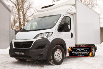 6 999 р. Расширители передних колесных арок RA (10 мм, комплект) Peugeot Boxer 290 (2014-2025) (Поверхность глянец (под окраску), Неокрашенные)  с доставкой в г. Омск. Увеличить фотографию 1