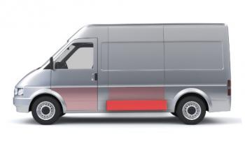 1 489 р. Левая средняя нижняя боковая панель (ремонтная) Wisentbull Fiat Ducato 244 (2002-2012)  с доставкой в г. Омск. Увеличить фотографию 1