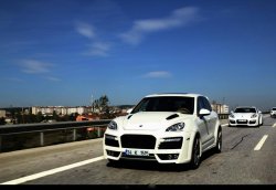 42 299 р. Пластиковый капот TECHART MAGNUM Porsche Cayenne 958 (2010-2014) (Неокрашенный)  с доставкой в г. Омск. Увеличить фотографию 4