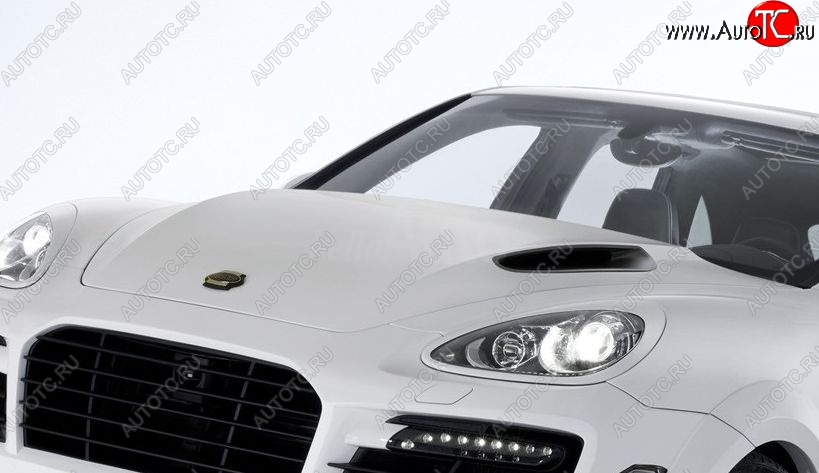 42 299 р. Пластиковый капот TECHART MAGNUM Porsche Cayenne 958 (2010-2014) (Неокрашенный)  с доставкой в г. Омск