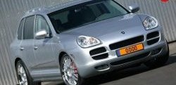 21 499 р. Накладка на передний бампер Gemballa Aero I Porsche Cayenne 955 (2002-2006) (Неокрашенная)  с доставкой в г. Омск. Увеличить фотографию 2