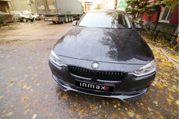 12 999 р. Юбка переднего бампера (Sport,Luxury, SE) INMAX  BMW 3 серия ( F30,  F31) (2015-2018) седан рестайлинг, универсал рестайлинг (неокрашенная)  с доставкой в г. Омск. Увеличить фотографию 3