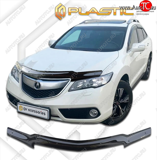 1 839 р. Дефлектор капота CA-Plastic  Acura RDX  TB3, TB4 (2012-2018) дорестайлинг, рестайлинг (classic черный, без надписи)  с доставкой в г. Омск