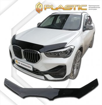 Дефлектор капота CA-Plastic BMW (БМВ) X1 (Икс1)  F48 (2015-2022) F48 дорестайлинг, рестайлинг