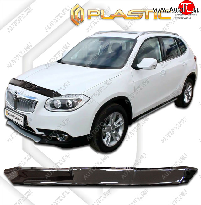 1 759 р. Дефлектор капота CA-Plastic  Brilliance V5 (2012-2018) (classic черный, без надписи)  с доставкой в г. Омск