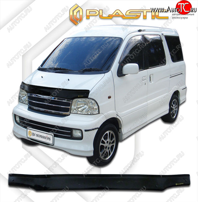 1 679 р. Дефлектор капота CA-Plastic  Daihatsu Atrai7  S231G,S221G (2000-2004) (classic черный, без надписи)  с доставкой в г. Омск