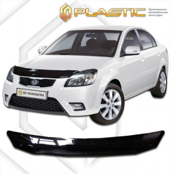 Дефлектор капота CA-Plastic KIA (КИА) Rio (Рио)  2 JB (2005-2011) 2 JB дорестайлинг седан, рестайлинг седан