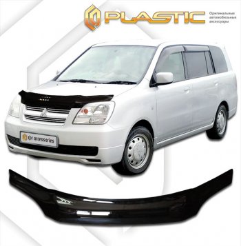 2 079 р. Дефлектор капота CA-Plastic  Mitsubishi Dion  CR6W,CR9W (2002-2006) рестайлинг (classic черный, без надписи)  с доставкой в г. Омск. Увеличить фотографию 1