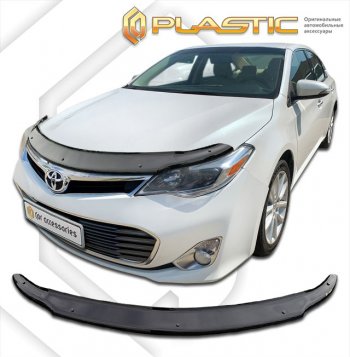 1 839 р. Дефлектор капота CA-Plastic  Toyota Avalon  4 (2012-2018) Правый руль, рестайлинг правый руль (classic черный, без надписи)  с доставкой в г. Омск. Увеличить фотографию 1