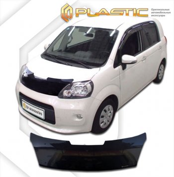 1 999 р. Дефлектор капота CA-Plastic  Toyota Porte  NP140 (2012-2020) (classic черный, без надписи)  с доставкой в г. Омск. Увеличить фотографию 1