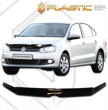 Дефлектор капота CA-Plastic Volkswagen Polo Mk5 хэтчбэк 3 дв. (2010-2015)