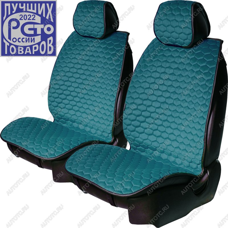 3 399 р. Накидка на сиденье (2 места Афины) ТЕЙЛОР ст СОТА Lord Autofashion Seat Cоrdoba Mk1,6K седан (1993-1996) (бирюзовый, строчка бежевая)  с доставкой в г. Омск