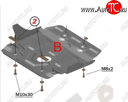 5 799 р. Защита картера двигателя (V-4,6) Alfeco  Lexus GX460  J150 (2009-2022) дорестайлинг, 1-ый рестайлинг, 2-ой рестайлинг (Алюминий 3 мм)  с доставкой в г. Омск