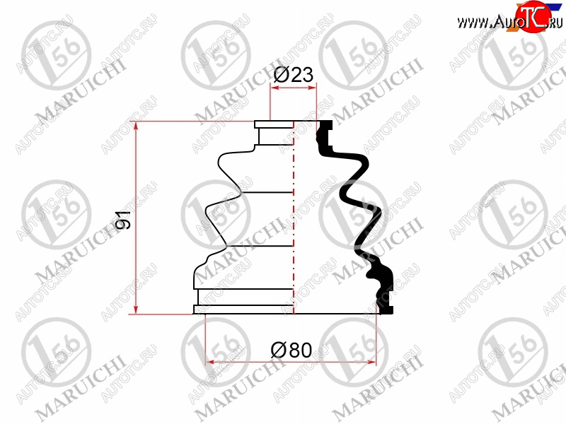 699 р. Пыльник ШРУСа (внутренний) MARUICHI  Mitsubishi Pajero Sport  PA (1996-2008), Toyota Camry Gracia  XV20 (1996-2001)  с доставкой в г. Омск