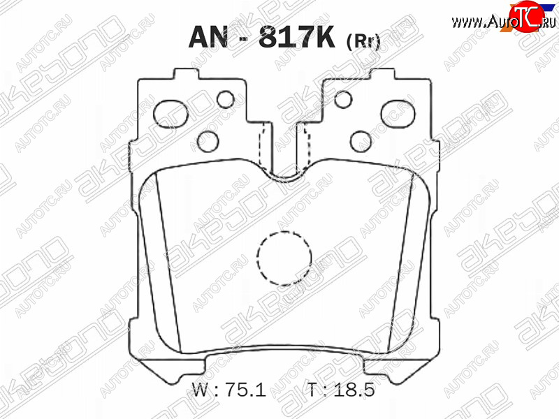 2 449 р. Задние колодки тормозные AKEBONO  Lexus LS460  XF40 - LS600HL  XF40  с доставкой в г. Омск