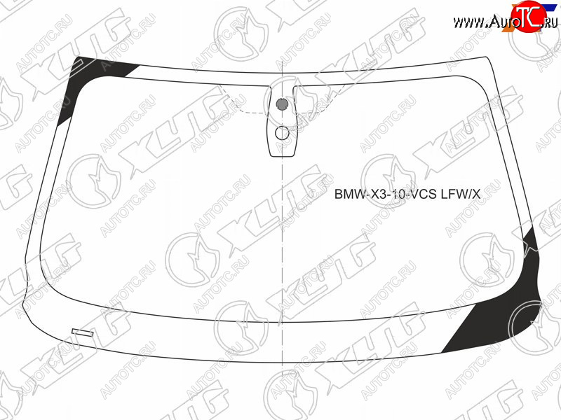 6 899 р. Стекло лобовое (Датчик дождя) XYG  BMW X3  F25 (2010-2014) дорестайлинг  с доставкой в г. Омск