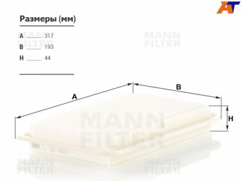 1 479 р. Фильтр воздушный MANN  Toyota Harrier ( XU30,  XU60,  XU80) - Kluger ( XU40,  XU50)  с доставкой в г. Омск. Увеличить фотографию 1