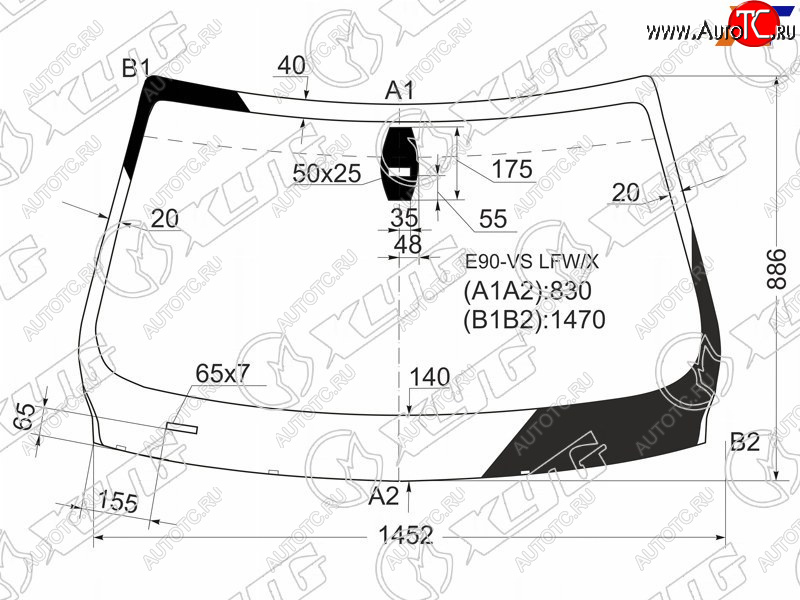 7 449 р. Стекло лобовое (Датчик дождя) XYG  BMW 3 серия ( E90,  E91) (2004-2012) седан дорестайлинг, универсал дорестайлинг, седан рестайлинг, универсал рестайлинг  с доставкой в г. Омск