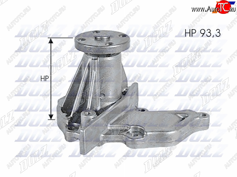 3 899 р. Насос системы охлаждения DOLZ  Ford Fiesta (5), Focus (2), Mazda 2/Demio (DW,  DY,  DE,  DJ IV)  с доставкой в г. Омск