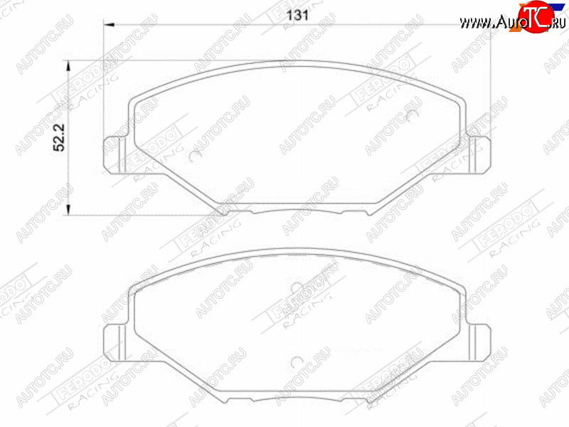 2 579 р. Колодки тормозные FERODO (передние) Volkswagen Polo 5 седан дорестайлинг (2009-2015)  с доставкой в г. Омск