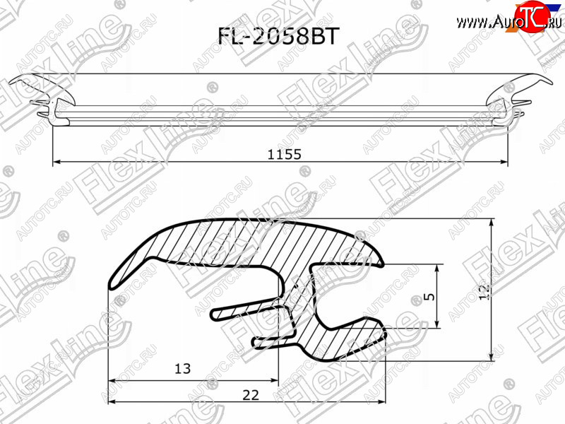 789 р. Молдинг лобового стекла (Сверху) FLEXLINE  Subaru Forester  SF (1997-2002) дорестайлинг, рестайлинг  с доставкой в г. Омск