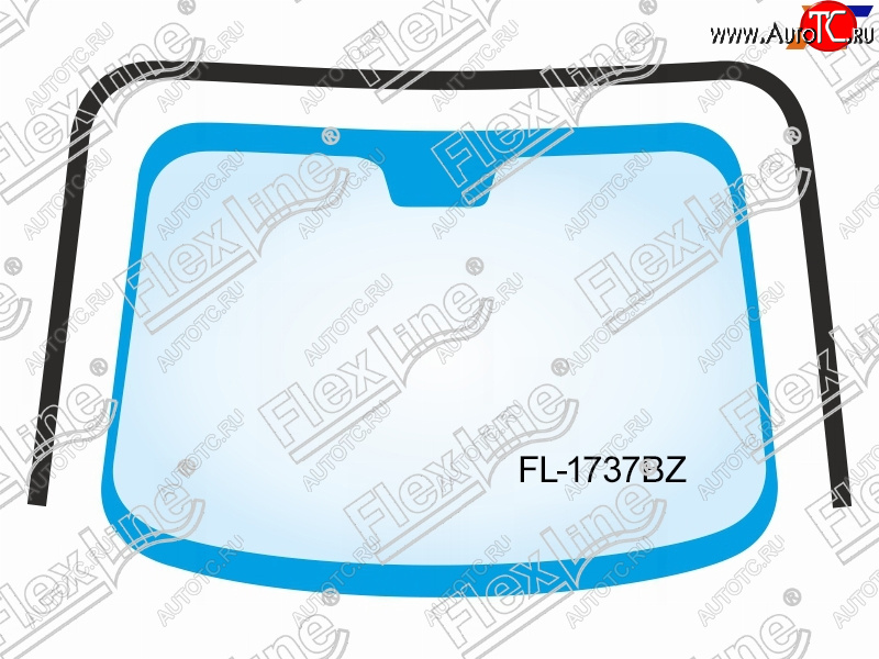 2 299 р. Молдинг лобового стекла (П-образный) FLEXLINE Chevrolet Captiva  дорестайлинг (2006-2011)  с доставкой в г. Омск