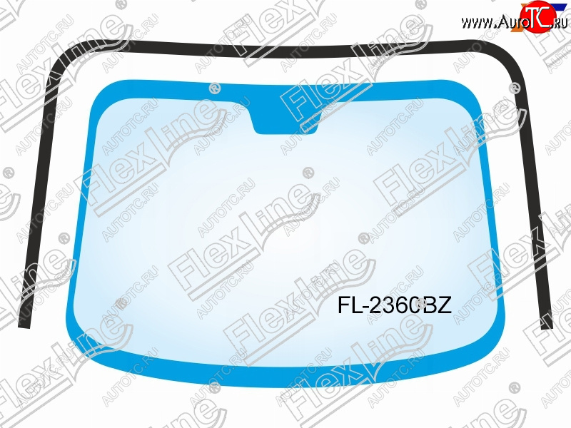 3 069 р. Молдинг лобового стекла (П-образный) FLEXLINE KIA Sorento BL рестайлинг (2006-2010)  с доставкой в г. Омск