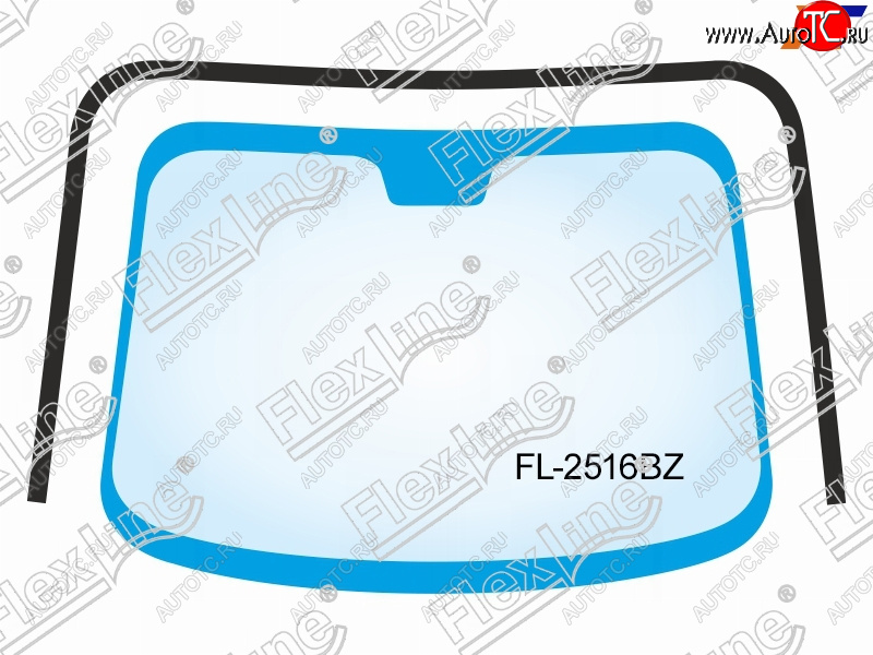 3 799 р. Молдинг лобового стекла (П-образный) FLEXLINE Hyundai Tucson JM (2004-2010)  с доставкой в г. Омск