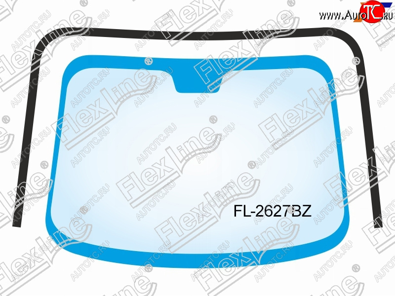 1 749 р. Молдинг лобового стекла (П-образный) FLEXLINE  Toyota Camry  XV40 (2006-2011) дорестайлинг, рестайлинг  с доставкой в г. Омск