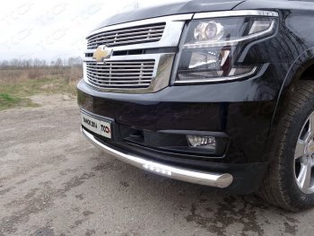 Верхняя декоративная вставка решетки радиатора ТСС Тюнинг Chevrolet Tahoe K2UC (2014-2021) ()