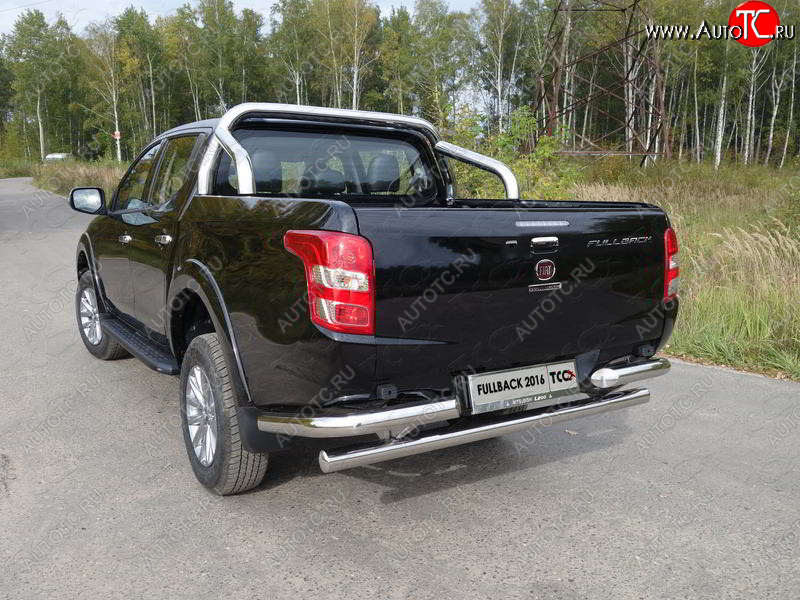 55 999 р. Защита кузова (для крышки) d71,6 мм ТСС Тюнинг  Fiat Fullback (2016-2018) (нержавейка)  с доставкой в г. Омск