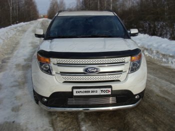 Декоративная вставка в бампер ТСС Тюнинг Ford Explorer U502 дорестайлинг (2010-2016) ()