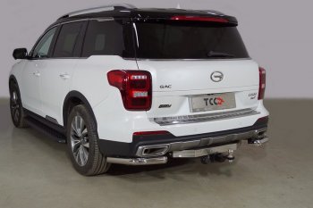 24 199 р. Защита заднего бампера (2.0T 4WD, уголки, d60,3 мм) TCC  GAC GS8 (2016-2023)  с доставкой в г. Омск. Увеличить фотографию 1