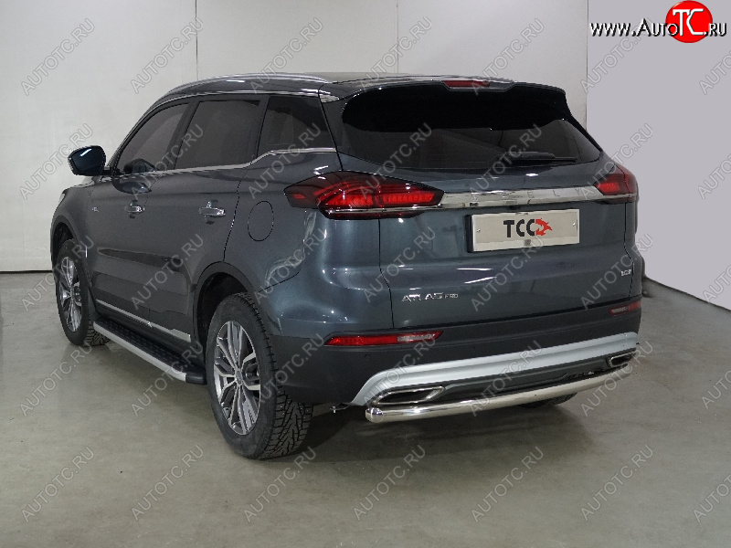 17 799 р. Защита задняя (центральная 60,3 мм) ТСС Тюнинг  Geely Atlas Pro  NL3 (2019-2024)  с доставкой в г. Омск