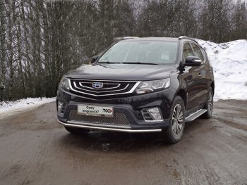 Защита переднего бампера нижняя 42,4 мм ТСС Тюнинг Geely (Джили) Emgrand X7 (Эмгранд) (2019-2021) 2-ой рестайлинг