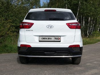 15 999 р. Защита задняя (нержавейка d42,4 мм), ТСС Тюнинг  Hyundai Creta  GS (2015-2019) дорестайлинг  с доставкой в г. Омск. Увеличить фотографию 1