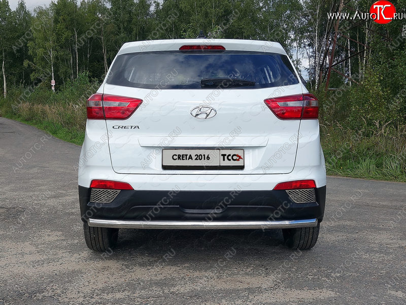 16 549 р. Защита задняя (нержавейка 60,3 мм) ТСС Тюнинг Hyundai Creta GS дорестайлинг (2015-2019)  с доставкой в г. Омск