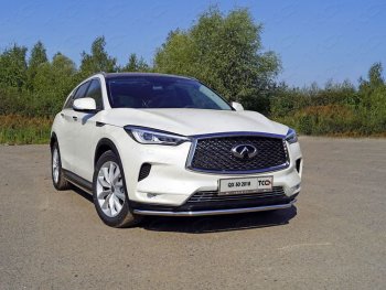 Защита переднего бампера нижняя d42,4 мм ТСС Тюнинг INFINITI Qx50 J55 (2017-2022) ()