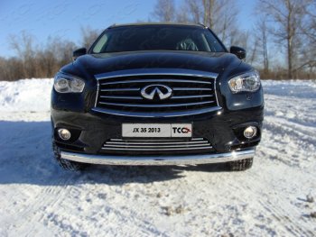 Декоративная вставка переднего бампера ТСС Тюнинг INFINITI QX60 L50 дорестайлинг (2013-2016) ()