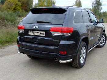 17 999 р. Защита заднего бампера (уголки, d60,3 мм) TCC  Jeep Grand Cherokee  WK2 (2013-2018) 1-ый рестайлинг  с доставкой в г. Омск. Увеличить фотографию 1