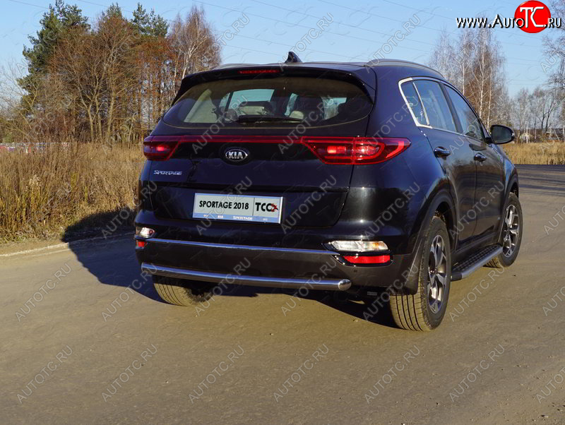 17 999 р. Защита задняя (нержавейка 60,3 мм) ТСС Тюнинг  KIA Sportage  4 QL (2018-2022) рестайлинг  с доставкой в г. Омск