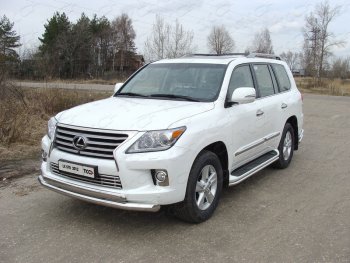 Декоративная вставка переднего бампера (кроме F-Sport) ТСС Тюнинг Lexus LX570 J200 1-ый рестайлинг (2012-2015) ()