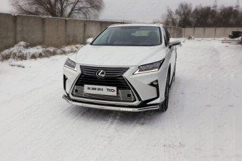 41 999 р. Защита переднего бампера нижняя с ДХО 60,3 мм ТСС Тюнинг Lexus RX300 XU30 дорестайлинг (2003-2006) (нержавейка)  с доставкой в г. Омск. Увеличить фотографию 1