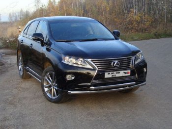 29 999 р. Защита переднего бампера нижняя 60,3*60,3 мм ТСС Тюнинг  Lexus RX350  AL10 (2012-2015) рестайлинг (нержавейка)  с доставкой в г. Омск. Увеличить фотографию 1